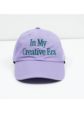 In My Creative Era Lavender Dad Hat Strapback Cap Embroidered Cotton Hat